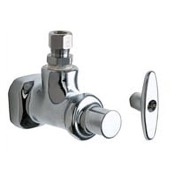 Chicago Faucets 1013-Ab Ecast Angle Stop Fitting - Chrome