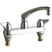 Chicago Faucets 1100-ABCP Double Handle Low Arc Utility Faucet