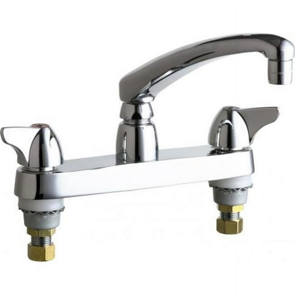 Chicago Faucets 1100-E35ABCP Hot and Cold Water Sink Faucet , Polished Chrome