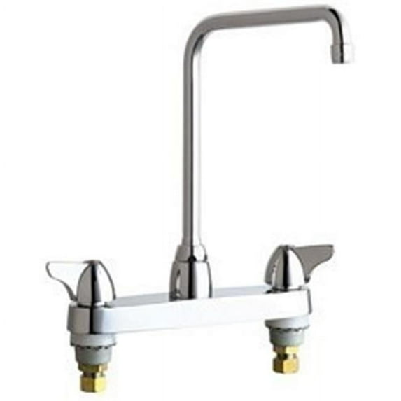 Chicago Faucets 1100-Ha8ab Commercial Grade High Arch Kitchen Faucet - Chrome