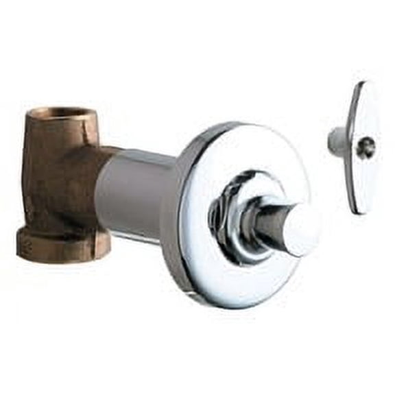 Chicago Faucets 1771-ABCP Wall Valve Polished Chrome Plate