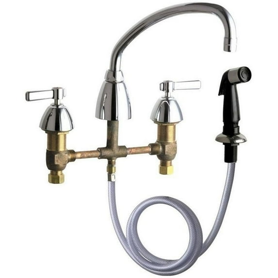 Chicago Faucets 200-Aab Commercial Grade Low Arch Kitchen Faucet - Chrome