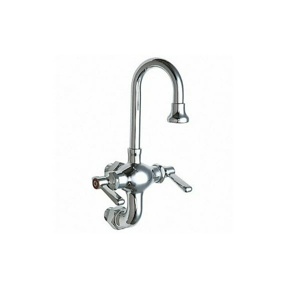 Chicago Faucet Gooseneck,Chrome,Chicago Faucets,1.5gpm 225-ABCP