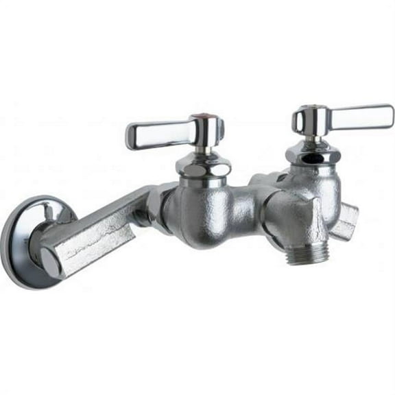 Chicago Faucets 305-RRCF Wall Mounted Service Sink Faucet - Chrome