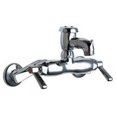 thumbnail image 1 of Chicago Faucets 305-Vbxk Wall Mounted Service Sink Faucetwith Short Vacuum Breaker Spout,, 1 of 1