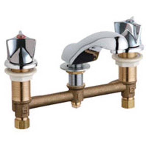 Chicago Faucets 404-950Xkab Widespread Bathroom Faucet - Chrome