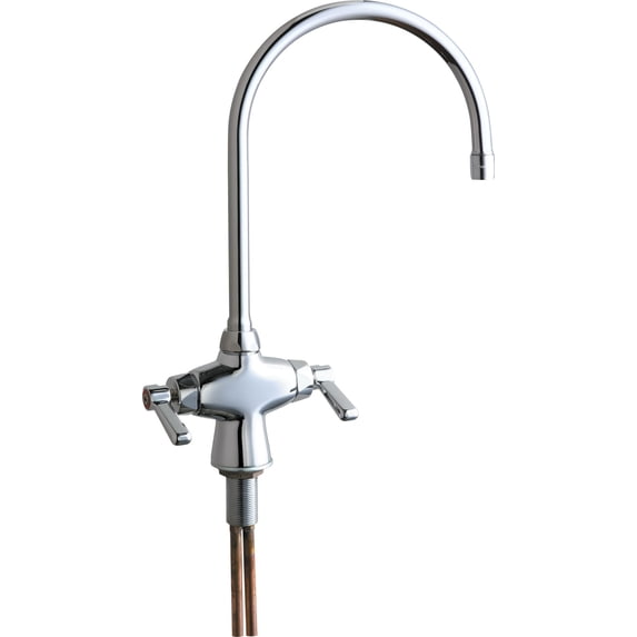 Chicago Faucets 50-Gn8ae3ab Commercial Grade Single Hole Kitchen Faucet - Chrome