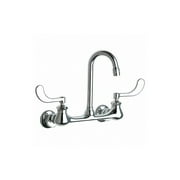 Chicago Faucets 631-Abcp 2.2 GPM Double Handle Wall Mounted Service Sink Faucet - Chrome