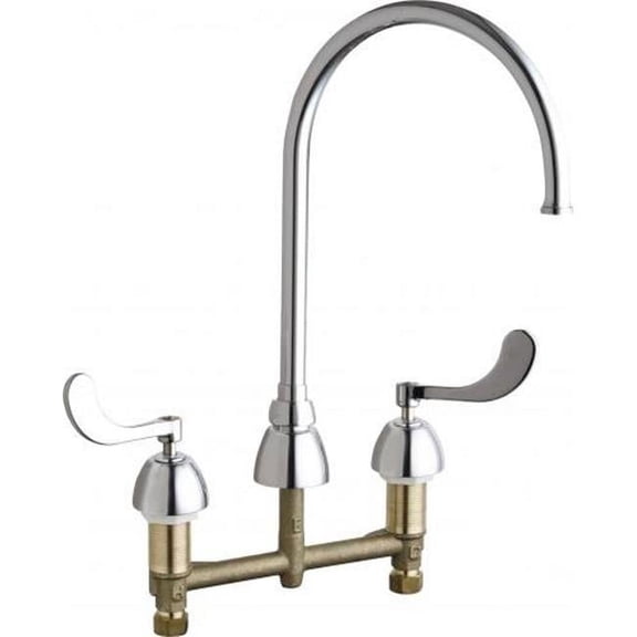 Chicago Faucets 786-GN8FCXKABCP Commercial Grade High Arch Kitchen Faucet - Chrome