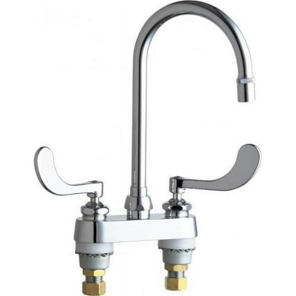 Chicago Faucets 895-317Gn2ae36ab Commercial Grade Centerset Kitchen Faucet - Chrome