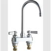 Chicago Faucets 733-OHVBCP Chrome Urinal Metering Valve - 1/2" NPT, Self-Closing, 5-10 Second Flush
