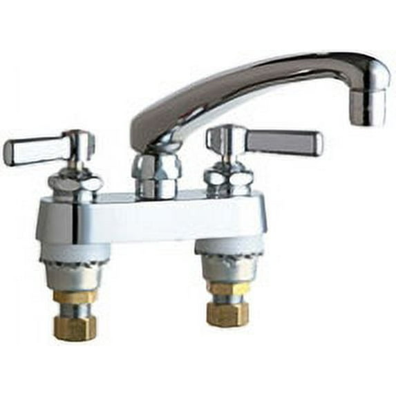 Chicago Faucets 895-L8ab Commercial Grade Centerset Laundry / Service Faucet - Chrome