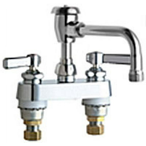 Chicago Faucets 895-L8bvbe2-2 Deck Mounted 4" Centerset Utility Faucet - Chrome
