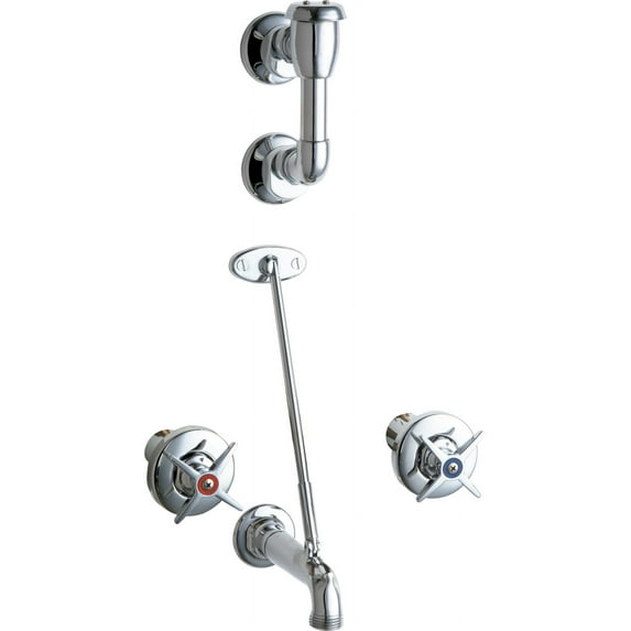Chicago Faucets 911-CP Wall Mounted Service Sink Faucet - Chrome