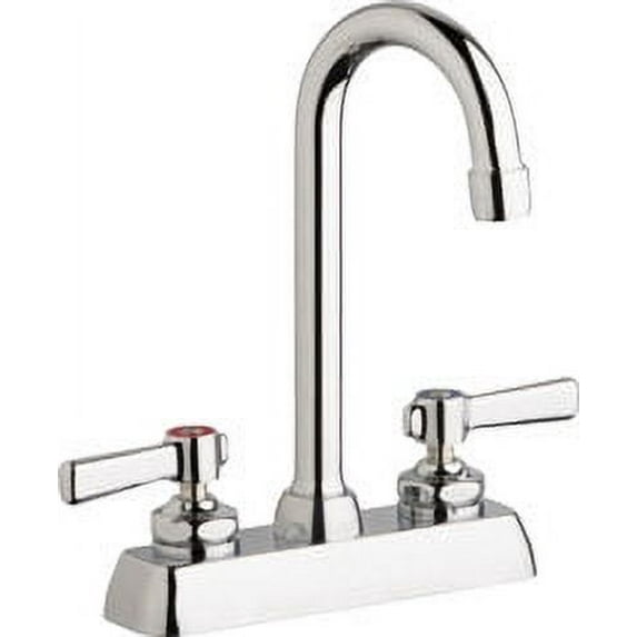 Chicago Faucets W4d-Gn1ae35-369Ab Commercial Grade Centerset Bathroom Faucet - Chrome
