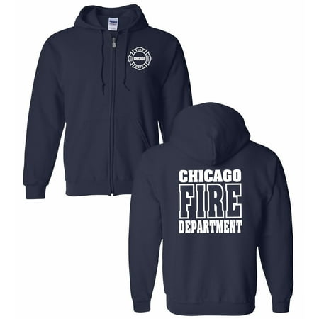Chicago Fire Department 2-Sided Full Zip Hoodie 10939 2X-Large