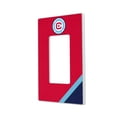 thumbnail image 1 of Chicago Fire Diagonal Stripe Design Single Rocker Lightswitch Plate, 1 of 4