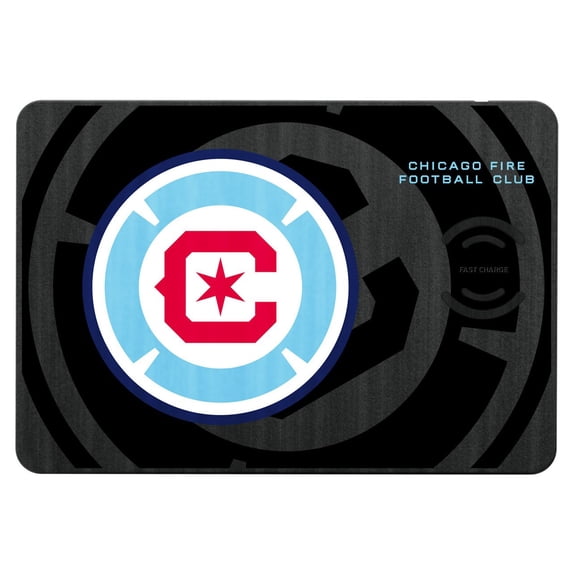 Chicago Fire Mono Tilt Logo Wireless Charger & Mouse Pad