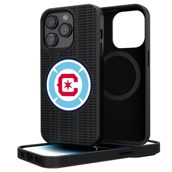 Chicago Fire Text Backdrop iPhone Magnetic Bump Case