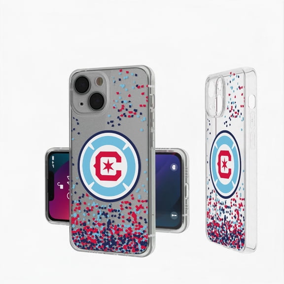 Chicago Fire iPhone Confetti Design Clear Case