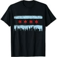 thumbnail image 1 of Chicago Flag Skyline T-Shirt T-Shirt100% cotton, 1 of 5