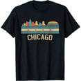 thumbnail image 1 of Chicago Flag Skyline Vintage Illinois City Retro Souvenir T-Shirt, 1 of 5