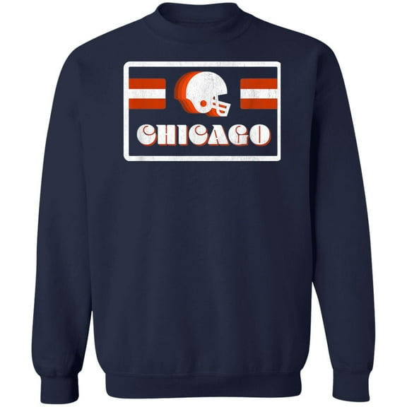 Chicago Football 70's Retro Crewneck Sweatshirt