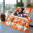 thumbnail image 1 of Chicago Football Blanket Classic Sherpa Double Layer Fabric Warm Blankets, Soft Flannel Throw Blankets for Football Fans Gifts 60" X 50", 1 of 6