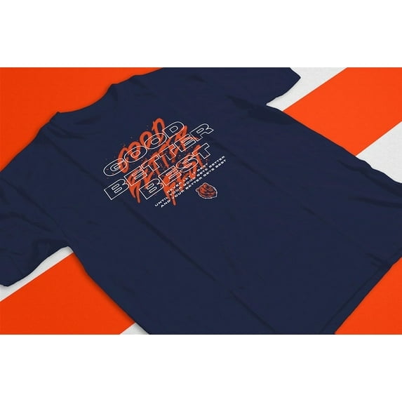 Chicago Football Good Better Best T-Shirt, Game Day Graphic Tee, Chicago Lovers Shirt, Sports Fan Gift Unisex Top