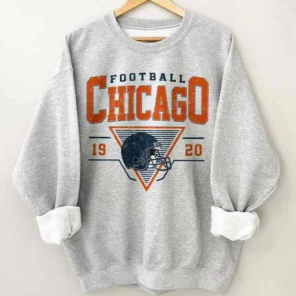 Chicago Football Vintage Style Shirt, Gift For Fan Football Unisex Tee ,Sport Grey Color,Size XL
