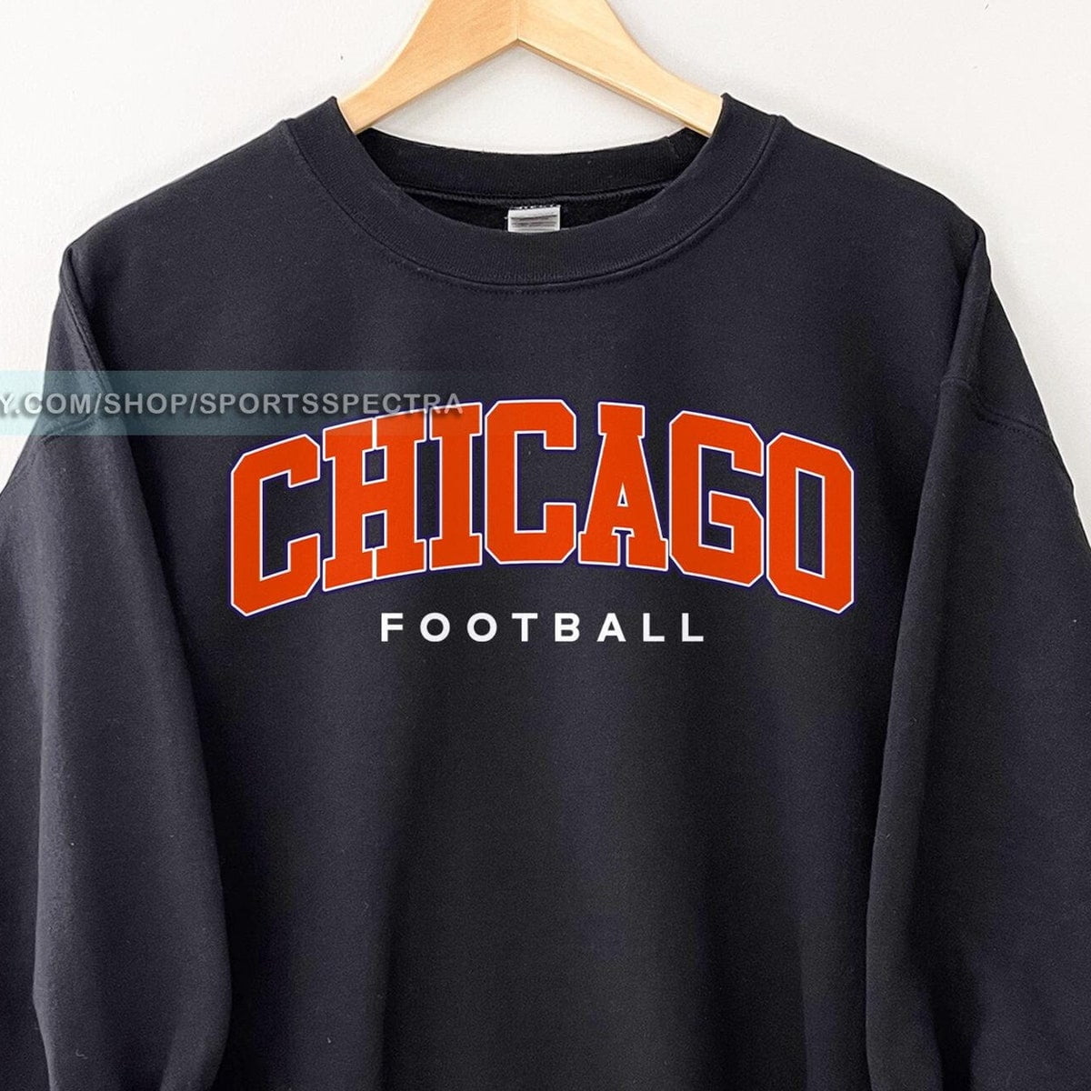 Chicago Football Vintage Sweatshirt, Forest Green Color, Size L