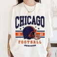 thumbnail image 1 of Chicago Football Vintage Sweatshirt T-Shirt,Retro Chicago Bear Football Shirt, 1 of 5