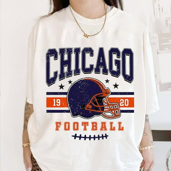 Chicago Football Vintage Sweatshirt T-Shirt,Retro Chicago Bear Football Shirt
