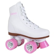 Chicago Girl's Classic Quad Roller Skates White Junior Rink Skates, Size J13