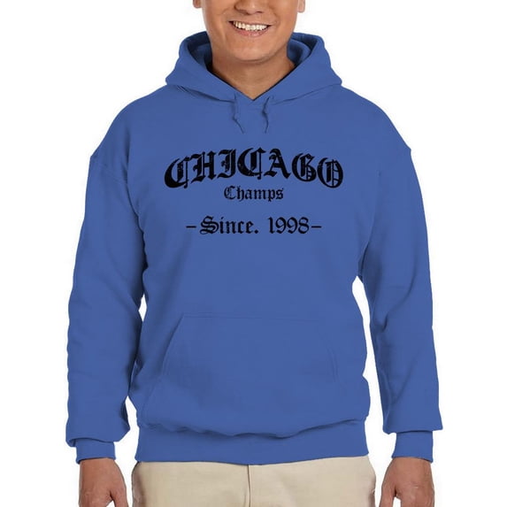 Chicago Gothic Font Hoodie Men -Image by Shutterstock, Male 3X-Large