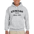 thumbnail image 1 of Chicago Gothic Font Hoodie Men -Image by Shutterstock, Male 4X-Large, 1 of 4