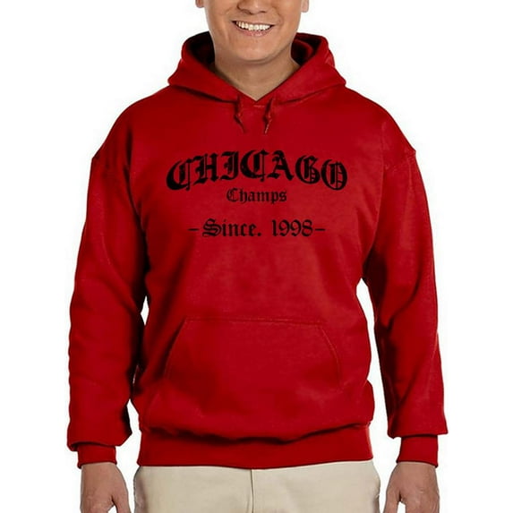 Chicago Gothic Font Hoodie Men -Image by Shutterstock, Male Large