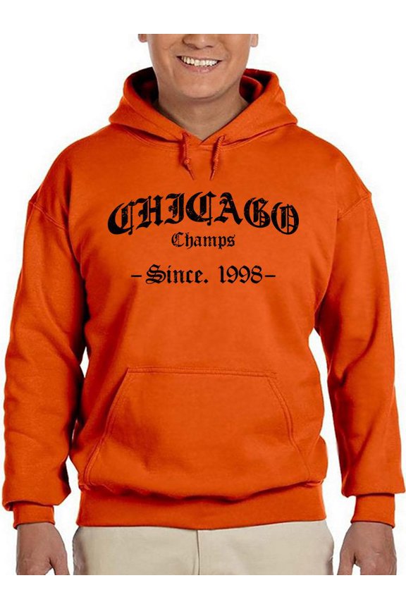 Chicago Gothic Font Hoodie Men - Men Hoodie, 3XL