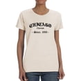 thumbnail image 1 of Chicago Gothic Style Banner T-Shirt Women -Image by Shutterstock, Female 3X-Large, 1 of 4