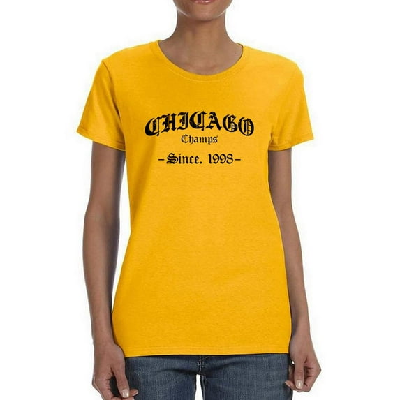 Chicago Gothic Style Banner T-Shirt Women -Image by Shutterstock, Female x-Large