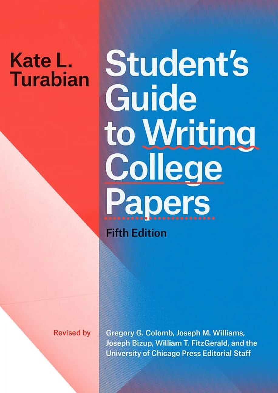 Paper Guide For Writing Chicago Guides to Writing, Editing, and Student's Guide to Writing ...
