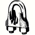 thumbnail image 1 of Chicago Hardware  231909; Wire Rope Clip Galvanized 1/2In, 1 of 1