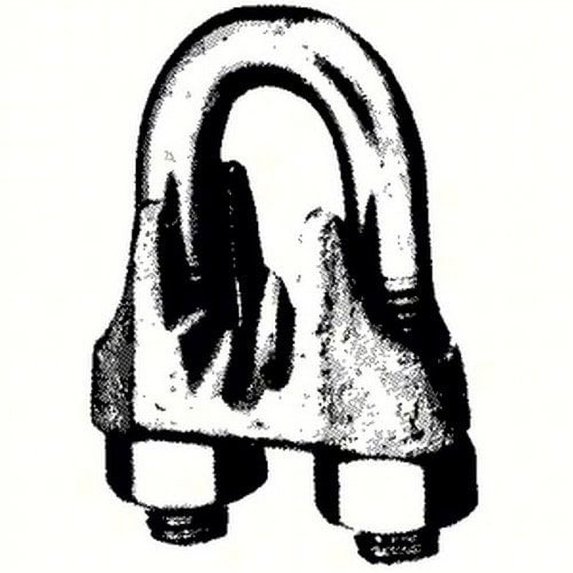 Chicago Hardware 231909; Wire Rope Clip Galvanized 1/2In