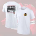 thumbnail image 1 of Chicago Hockey 100 years 1926 2026 Centennial Celebration Both Sides For Fan T-shirt,White Color,Size XL, 1 of 5