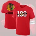 thumbnail image 1 of Chicago Hockey 100 years 1926 2026 Centennial Celebration Both Sides For Fan T-shirt, 1 of 5