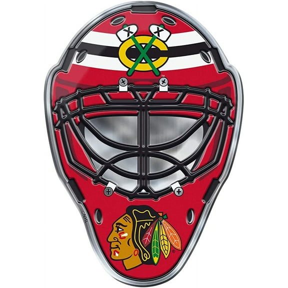 Chicago Hockey Blackhawks Easy Peel & Stick Full Color Aluminum Helmet Emblem for Vehicles, Laptops & More