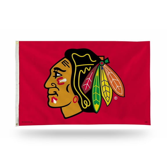 Chicago Hockey Blackhawks Indoor / Outdoor 3x5 Banner Flag with grommets for hanging
