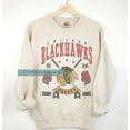 thumbnail image 1 of Chicago Hockey Sweatshirt Crewneck, Vintage Blackhawks shirt, Chicago Hockey Fan shirt, Hockey Tee, Blackhawks Sweatshirt ,Sand Color,Size 3XL, 1 of 5
