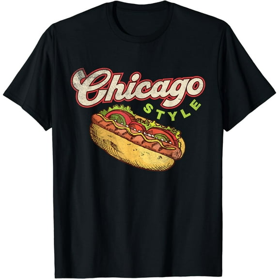 Chicago Hot Dog HotDog Shirt Tourist Summer Souvenir Travel T-Shirt