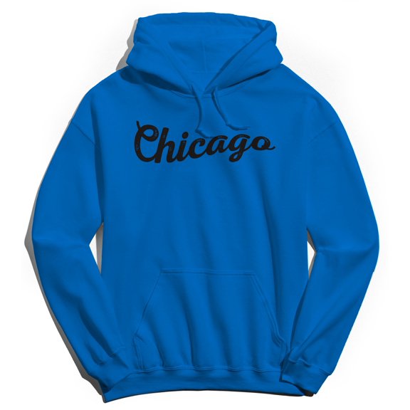 Chicago Humor Graphic Royal Men's Crewneck Sweatshirt Hoodie